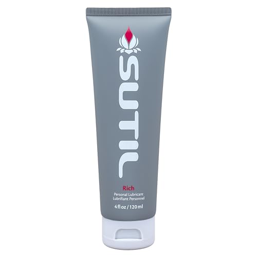 Sutil Lube - Rich Water-Based Personal Lubricant, 120 ml, Silky Smooth, Silicone-Like Feel, Glycerin Free, Paraben Free, and Non-Sticky