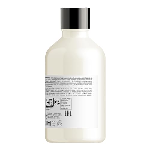 L’Oréal Professionnel Metal Detox Shampoo, Protects Color-Treated Hair From Damage and Breakage, For Smooth, Strong & Shiny Looking Hair, Rich & Creamy Texture, Serie Expert, 300 ml