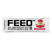 Nutrabolics Feed Bar, Strawberry Shortcake, Real Food Protein Bar, 12 Bars