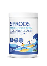 Sproos Premium Marine Collagen Peptide Powder | Wild-Caught, Non-GMO and Gluten-Free | Unflavoured and Odourless, Tub, 240g