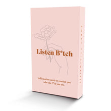 Listen B*tch Affirmation Cards | 50 Daily Affirmations To Remind You Who The F*ck You Are