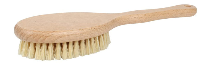 Redecker 100% Made In Germany Short Bath Brush with Natural Pig Bristles, 11-3/4 Inches Long