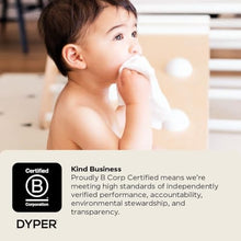 DYPER Baby Wipes | 99% Water | 100% Plant-Based | Hypoallergenic for Sensitive Skin | Fragrance Free | Plastic-Free | 12 Pack, 720 Wipes