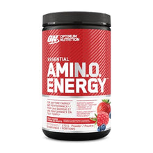 Optimum Nutrition Amino Energy Powder: Pre- workout & Anytime energy with Green tea, Green coffee extract + BCAA's - Fruit fusion: 30 servings [270g] (packaging may vary)