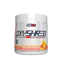 EHP Labs OxyShred Non Stimulant Thermogenic Pre Workout Powder - Stim Free Pre Workout, Caffeine Free Preworkout for Men & Women - Non Stim Preworkout - Sugar Free Energy Powder - Peach, 60 Servings