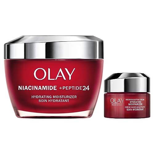 Olay Regenerist Niacinamide Face Moisturizer 50 mL + Olay Regenerist Micro-Sculpting Cream, Travel Size 15 mL, 65 mL Total