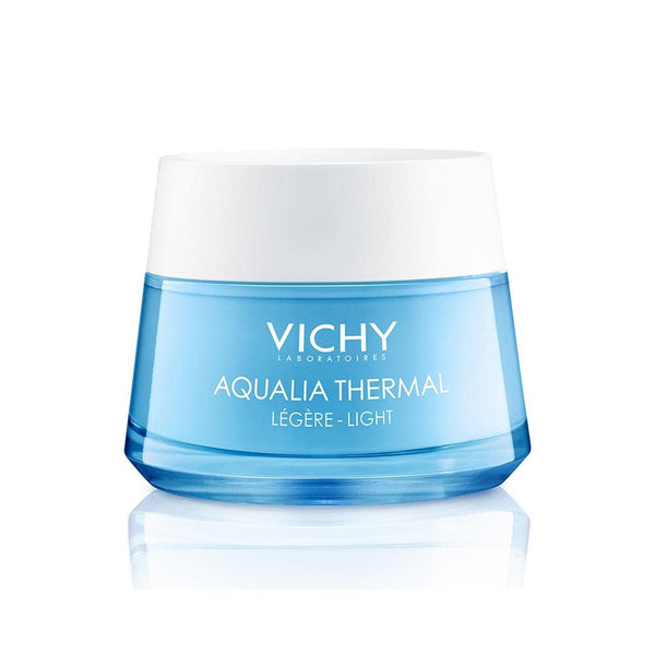 Vichy Hydrating Light Facial Cream Moisturizer, Aqualia Thermal Light Face Cream with Natural Origin Hyaluronic Acid for Dry & Extra-Dry Skin, Hydrates, Soothes & Moisturizes, Paraben-Free, 50mL