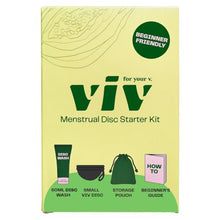 Viv For Your V Premium Soft Menstrual Disc Kit, Flexible Small Period Disc with Ring for Easy Removal, Cleansing Gel Wash, Travel Pouch, Comfortable 12 Hour Wear, Reusable, Medical Grade Silicone