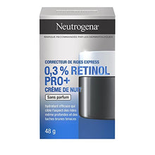 Neutrogena Rapid Wrinkle Repair 0.3% Retinol Pro+ Night Cream, Night Face Moisturizer with Retinol, Fragrance Free, 50ml