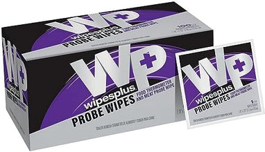 WipesPlus Probe Wipes, Thermometer Wipes, Meat Probe Wipes with Individual Satchets for Home and Business, 1000 Count, (10 Packs of 100)