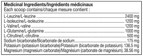 Prairie Naturals BCAA Fuel ph Balanced Lemon Lime Powder, 315 Gram