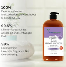 RaGaNaturals Lavender Body Lotion - Lavender Shea Butter Lotion with Argan and Avocado Oil - Plant Based, All Natural, Non-Greasy, Vegan, Cruelty-Free, Deeply Nourishing Moisturizer - 16 Fl Oz