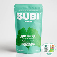 SUBI RAW Greens Superfood Powder NOT FLAVOURED DAILY VEGETABLE REPLACEMENT Boost Daily Well-Being and Feel Better MADE IN CANADA Raw Superfood Ingredients: Matcha, Kale, Barley Grass, Spirulina, Acai, Goji Berry 40 Day Supply