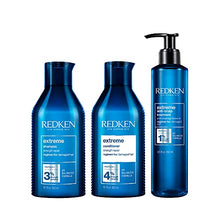 Redken Extreme Shampoo and Conditioner Set, 3 Bundle Pack for Damaged Hair Repair, Hair Strengthen, Infused With Proteins