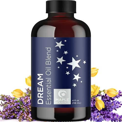 Sleep Essential Oil for Diffuser - Dream Essential Oils for Diffusers Aromatherapy and Wellness with Ylang-Ylang Clary Sage Roman Chamomile and Lavender Essential Oils for Sleep Time Support (118mL)