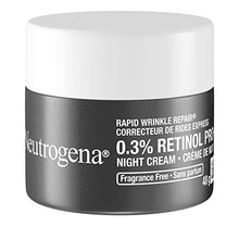 Neutrogena Rapid Wrinkle Repair 0.3% Retinol Pro+ Night Cream, Night Face Moisturizer with Retinol, Fragrance Free, 50ml