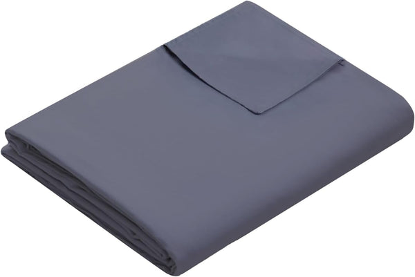 Weighted Idea Cool Removable Duvet Cover 60''x80'' for Weighted Blanket (Gray)