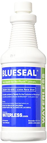 Waterless 1114 1-Quart BlueSeal Urinal Trap Liquid