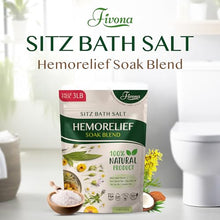 Sitz Bath Salts for Hemorrhoids Treatment Natural Epsom Salt Soak with Essentials Oils for Fissure, Postpartum Care and Bartholin Cyst Treatment by Fivona- 1 Pack - 3 lb oz