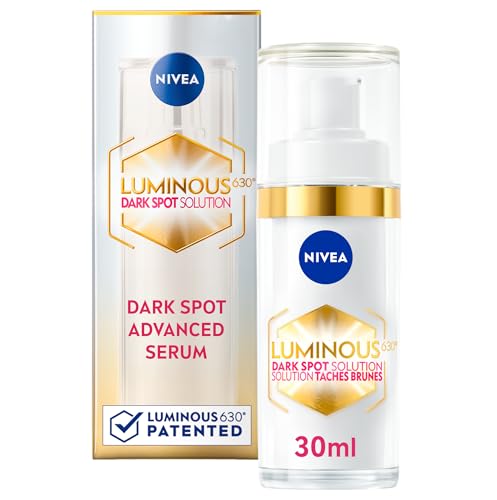 NIVEA LUMINOUS630 Dark Spot Solution Advanced Face Serum for All Skin Types, Dark Spot Serum Visibly Reduces Dark Spots in Just 2 Weeks, Hyaluronic Acid Serum, Dermatologically-Tested Skin Care, 30mL