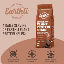 Earthli Chocolate Plant Protein Shake (940g) | Hemp Based Superfood | 20g Protein | Keto Friendly, Non-GMO, No Added Sugar | Vegan Plant-based Protein Powder | All-in-one Nutritional Shake