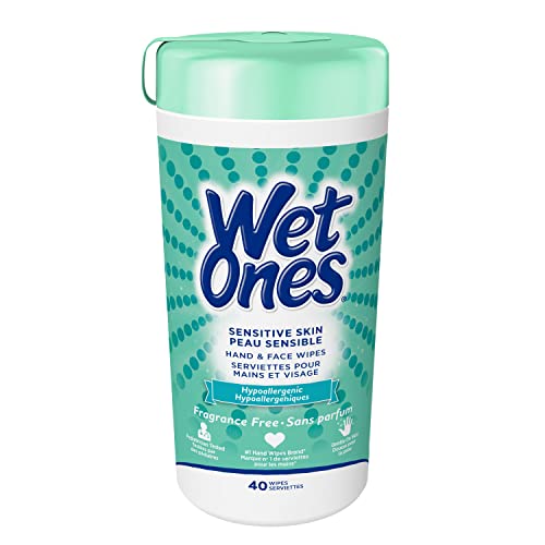 Wet Ones Hand Wipes, Aloe & E Wipes 40 Count (Value Pack of 6)