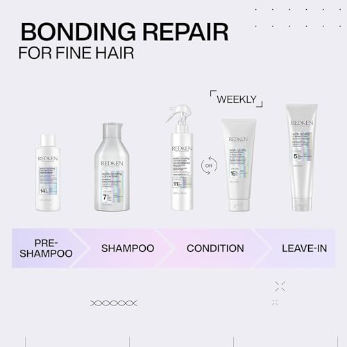 Redken Bonding Leave In Conditioner for Damaged Hair, Acidic Bonding Concentrate, Deep Conditioner, Leave In Treatment, Heat Protectant, For Damaged Hair Repair, For All Hair Types, 150 ml