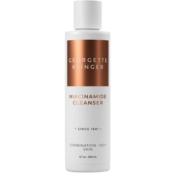 Niacinamide Cleanser - Gentle Daily Face Wash, Minimize Pores, Breakouts, Acne, Redness, Brightens, Oil Control, With Salicylic Acid, for Normal, Combination, Oily Skin - 6.7 oz by Georgette Klinger