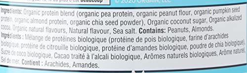 Orgain Simple Organic Plant Protein Powder, Chocolate, Vegan, Made with Fewer Ingredients and Without Dairy, Gluten and Stevia, Kosher, Non-GMO, 567g