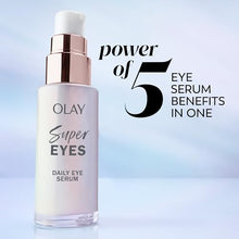 Olay Super Eye Daily Serum with Vitamin C, Caffeine, Aloe Vera, Niacinamide, and Amino Peptide, 5-in-1 Eye Serum, 13.5 mL