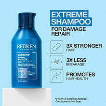 Redken Extreme Shampoo and Conditioner Set, 3 Bundle Pack for Damaged Hair Repair, Hair Strengthen, Infused With Proteins