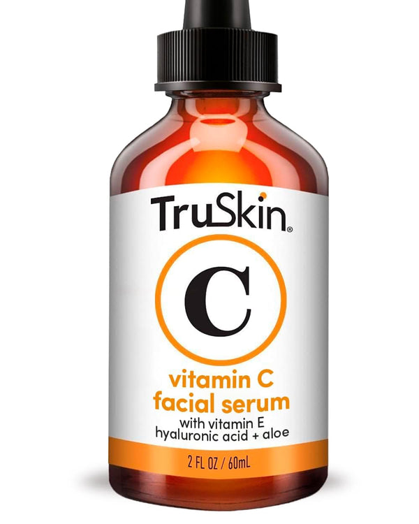 TruSkin Vitamin C Serum For Face – Anti Aging Formula with Vitamin C, Hyaluronic Acid, Vitamin E – Brightening Serum – Improve Appearance of Dark Spots, Tone, Fine Lines & Wrinkles, 2 Fl Oz