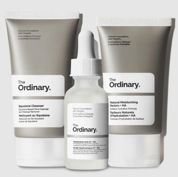 The Ordinary The Daily Set (3 Pcs: Squalane Cleanser - Hyaluronic Acid 2% + B5 - Natural Moisturizing Factors + HA)