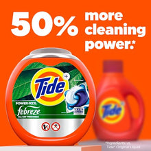 Tide Power Pods Laundry Detergent Pacs with Febreze, 63 Count, Botanical Rain Scent, Febreze Freshness with Odor Eliminators