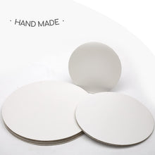 qiqee 32 Packs Cake Boards Round 6/8/10/12 Inch White Cake Circles Rounds Base Food-Grade Cardboard Cake Plate（4 Size/8pcs Each,Thinner But Stronger）