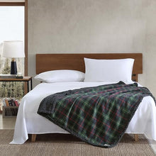 Eddie Bauer - Blanket, Super Soft Reversible Sherpa & Brushed Fleece Bedding, Throw Blankets for Couch, Ideal for Lounging (Pine Tartan)