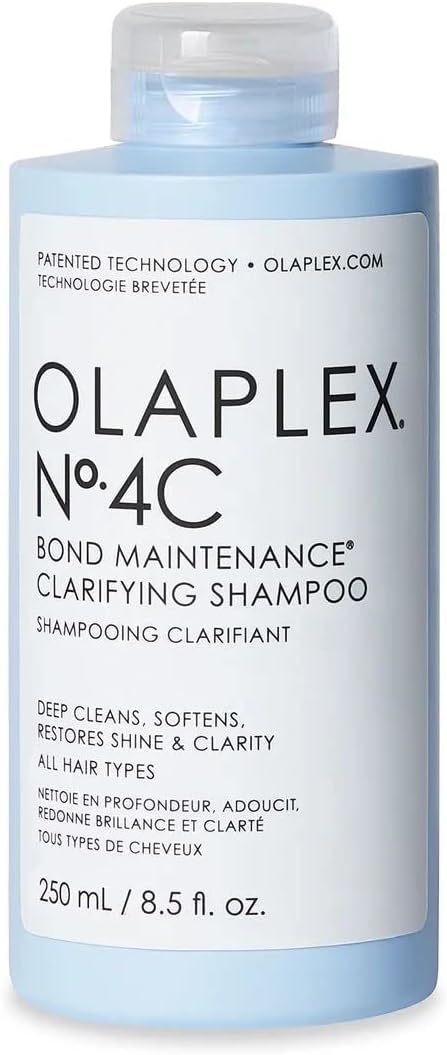 Olaplex No. 4C Bond Maintenance Clarifying Shampoo, Deep Cleans, Softens, Restores Shine, & Clarity, For All Hair Types Experiencing Product Buildup or Excess Oil, 250ml