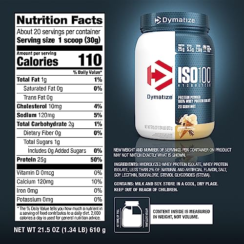 Dymatize Nutrition ISO100 - Gourmet Vanilla 20 srv