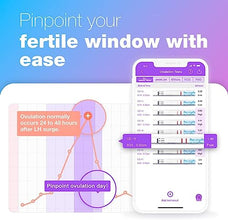 Easy@Home 100 Ovulation & 20 Pregnancy Test Strips Kit: Accurate Fertility Tests - Powered by Premom App Ovulation Tracker OPK | 100 LH + 20 HCG