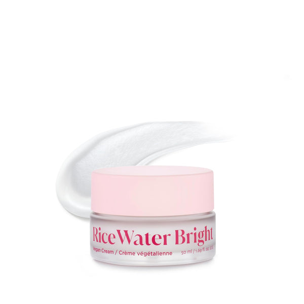 The Face Shop Rice Water Bright Vegan Cream - Instant Moisturization Quick-Absorbing Formula - Vegan, Brightening - Rice Water, Niacinamide, Hyaluronic Acid - Moisturizer Face Cream - Korean Skin Care