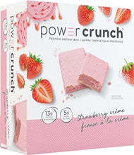 Power Crunch Protein Bar Strawberry Crème 12 Count, Pink