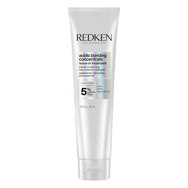 Redken Bonding Leave In Conditioner for Damaged Hair, Acidic Bonding Concentrate, Deep Conditioner, Leave In Treatment, Heat Protectant, For Damaged Hair Repair, For All Hair Types, 150 ml