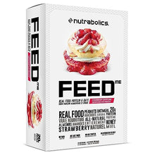 Nutrabolics Feed Bar, Strawberry Shortcake, Real Food Protein Bar, 12 Bars