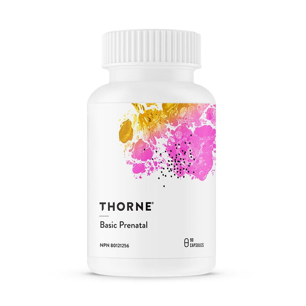 Thorne Basic Prenatal - Folate Multivitamin for Pregnant and Lactating Women - 90 Capsules - 30 Servings