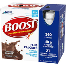 BOOST PLUS Complete Nutrition Drink, Chocolate, 6x237ml Bottles, Case Pack of 4, Packaging May Vary