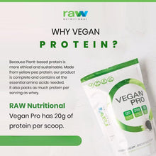 Raw Nutritional Vegan Pro Organic Plant Based Protein Powder | No Artificial Sweeteners | Non-GMO | Gluten-free | 20g Pea Protein Per Serving | 2LB (Butterscotch)