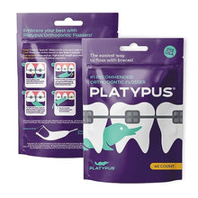 Platypus Orthodontic Flossers for Braces | Ortho Picks for Adults & Kids | Fits Under Arch Wire | Non-Damaging | Encourage Flossing Habits | Floss Teeth in Under Two Minutes (40 Count (Pack of 3)