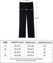 ROSYLINE Casual Womens Pants Soft Lounge Pants Sleep Pajama Bottoms with Pocket Black/Gray M