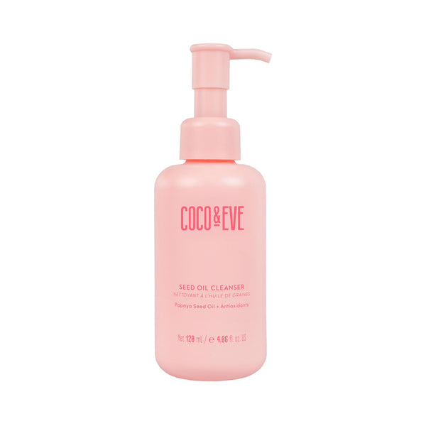 Coco & Eve Seed Oil Cleanser. Gentle Makeup Remover, Cleansing Oil to Remove Impurities. Papaya Seed Oil, Dragon Fruit, Antioxidants, Vitamin E for Nourished, Glowy Skin (120 ml / 4.06 fl oz)