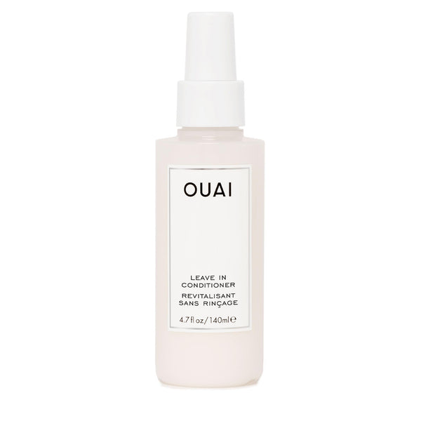 OUAI Leave In Conditioner - Multitasking Heat Protectant Spray for Hair - Prime Hair for Style, Smooth Flyaways, Add Shine and Use as Detangling Spray - No Parabens, Sulfates or Phthalates (4.7 oz)